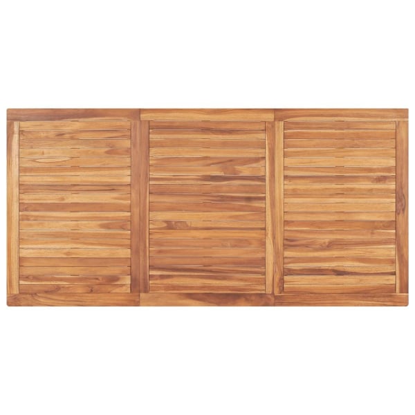 vidaXL Trädgårdsbord 180x90x77 cm massiv teak Brun