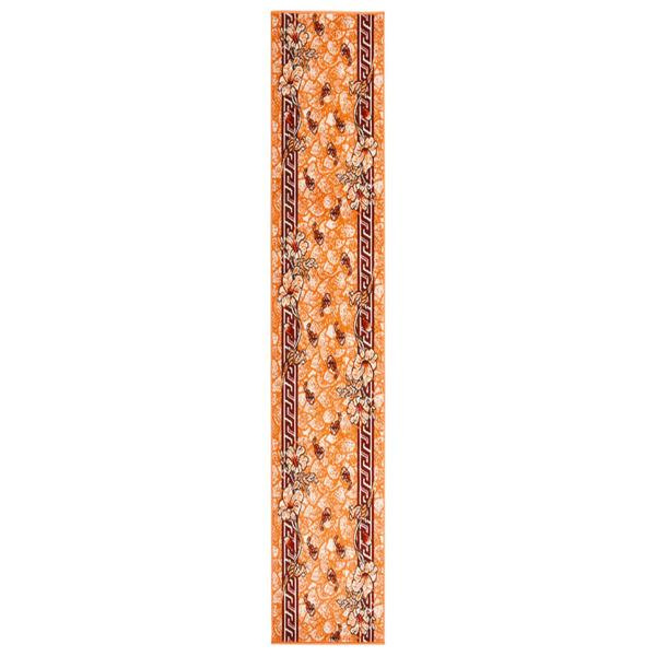 vidaXL Gångmatta terrakotta BCF 80x500 cm Orange