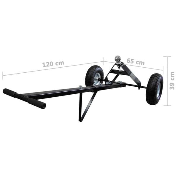vidaXL Släpvagns dolly "Silver"
