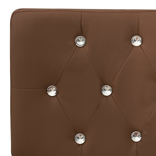 vidaXL Bänk 110 cm brun konstläder Brun