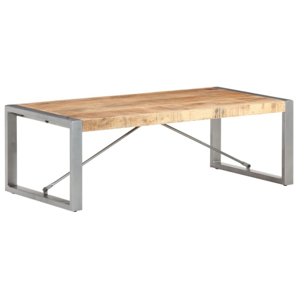 vidaXL Soffbord 120x60x40 cm grovt mangoträ Brun