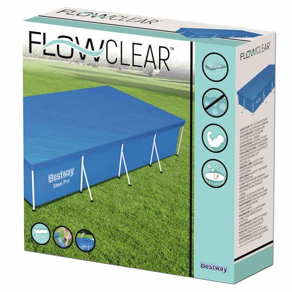 Bestway Poolöverdrag Flowclear 400x211 cm Blå