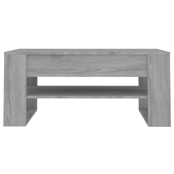 vidaXL Soffbord grå sonoma-ek 102x55x45 cm konstruerat trä grå