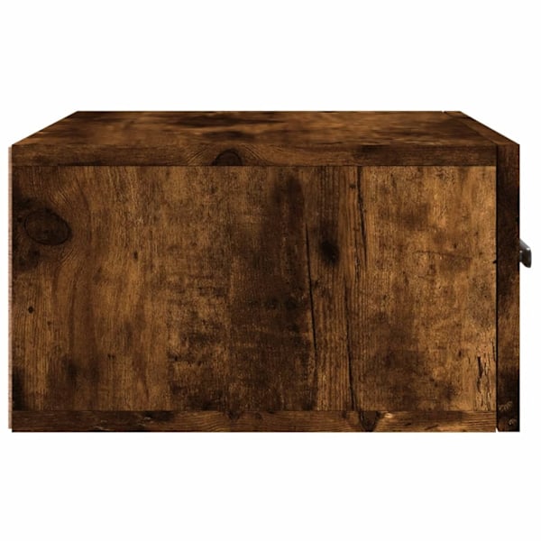 vidaXL Väggmonterat sängbord 2 st rökfärgad ek 35x35x20 cm Brun