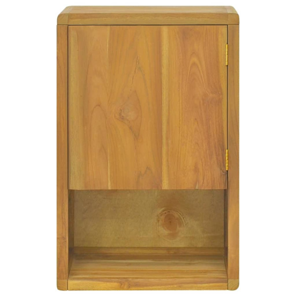 vidaXL Väggmonterat badrumsskåp 45x30x70 cm massiv teak Brun