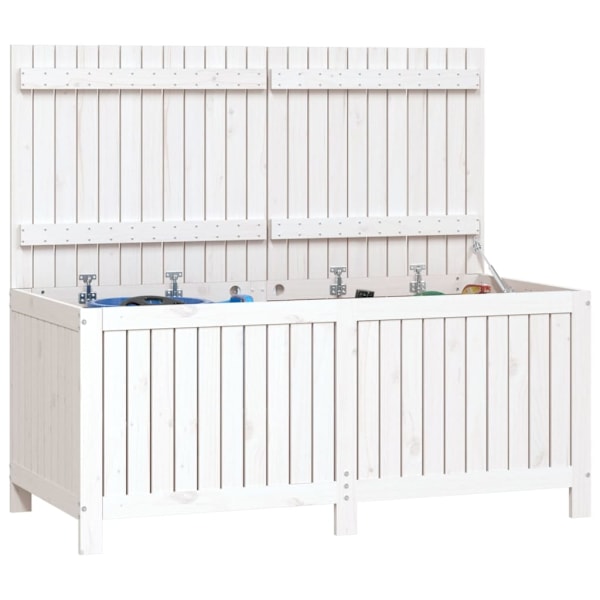 vidaXL Dynbox vit 147x68x64 cm massiv furu Vit