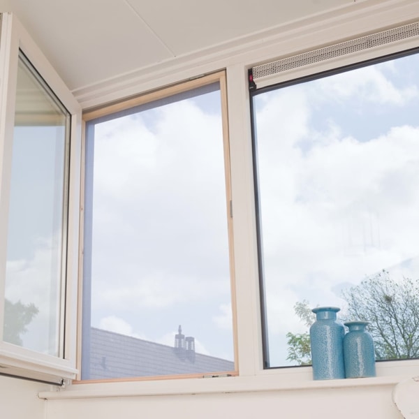 Nature Myggnät och insektsskärmar 1x3m glasfiberplast vit Vit