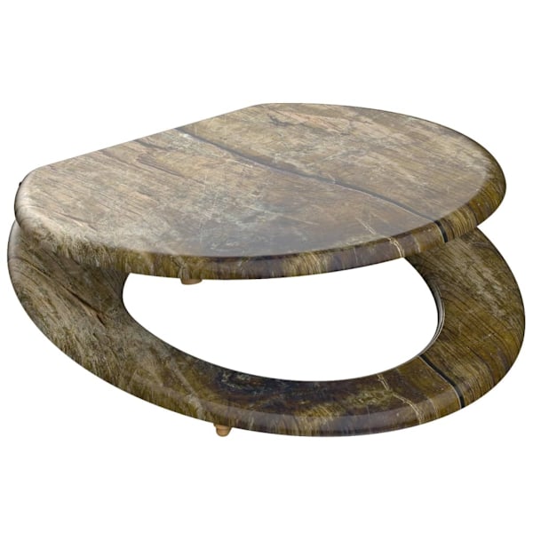 SCHÜTTE Toelettsits SOLID WOOD MDF tryckt multifärg