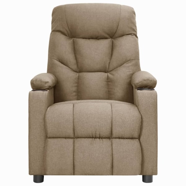 vidaXL Reclinerfåtölj taupe tyg Taupe