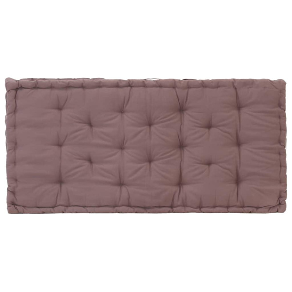 vidaXL Dyna till pallsoffa 2 st bomull taupe Taupe