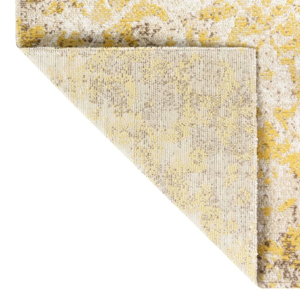 vidaXL Utomhusmatta plattvävd 115x170 cm gul Gul