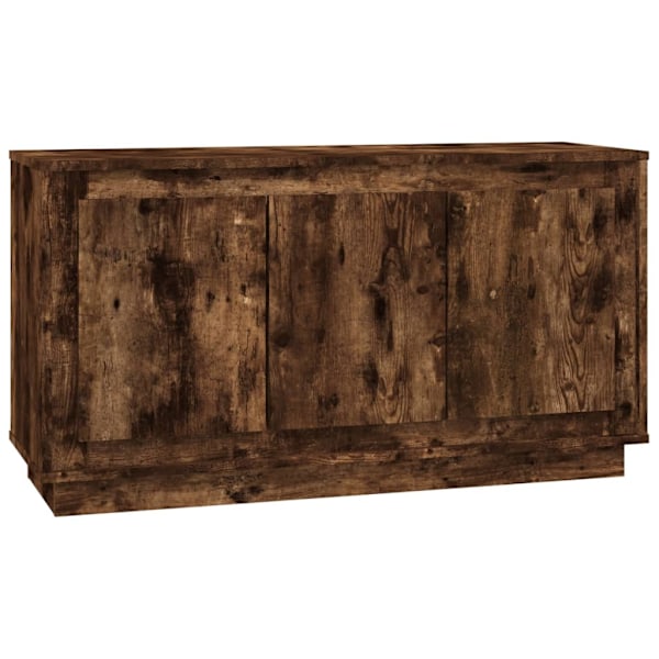 vidaXL Byrå rökfärgad ek 102x35x55 cm konstruerat trä Brun