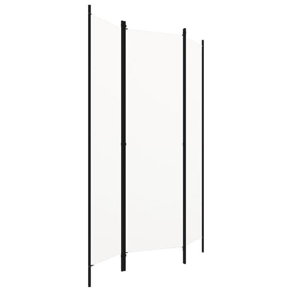 vidaXL Rumsavdelare 3 paneler vit 150x180 cm Vit