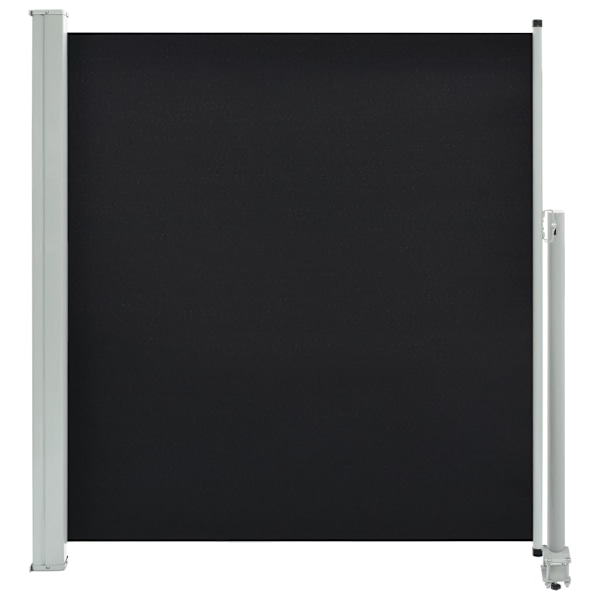 vidaXL Infällbar sidomarkis 140 x 300 cm svart Svart