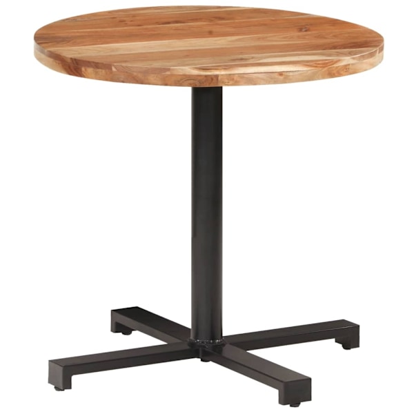 vidaXL Cafébord runt Ø80x75 cm massivt akaciaträ Brun