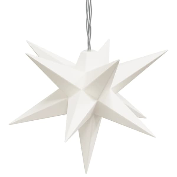 vidaXL Stjärna 10 LEDs vit 10 cm White