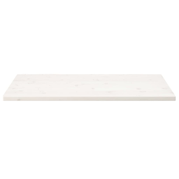 vidaXL Bordsskiva vit 100x50x2,5 cm massiv furu rektangulär Vit