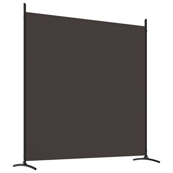 vidaXL Rumsavdelare 3 paneler brun 525x180 cm tyg Brun