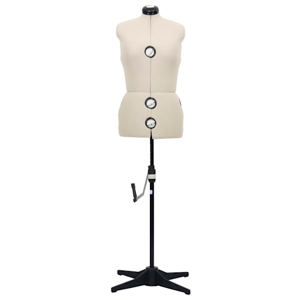 vidaXL Justerbar provdocka dam gräddvit M stl 40-46 Creme