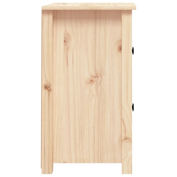 vidaXL Sängbord 40x35x61,5 cm massiv furu Brun