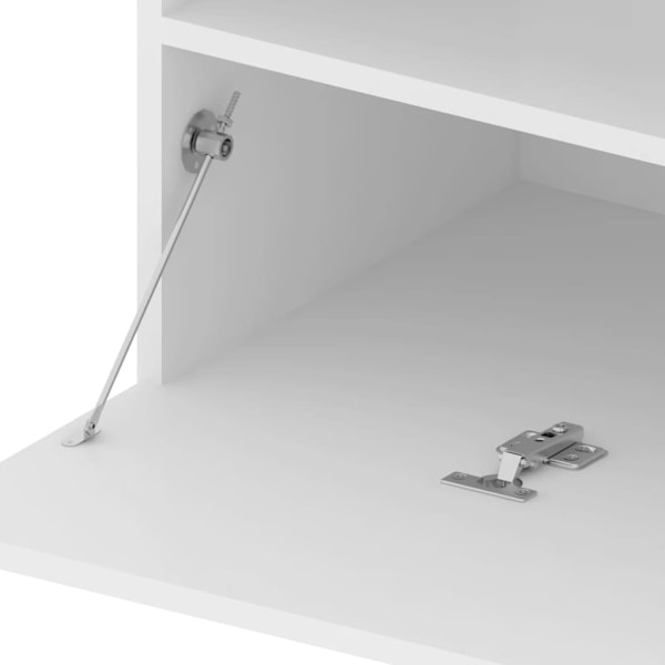 vidaXL Tv-bänk med LED-belysning vit 75x35x40 cm Vit