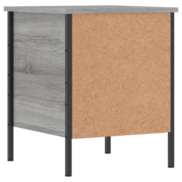 vidaXL Sängbord grå sonoma 40x42x50 cm konstruerat trä Grå