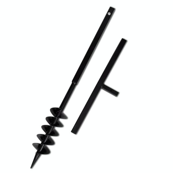 vidaXL Jordborr Auger Dubbelspiral 100 mm