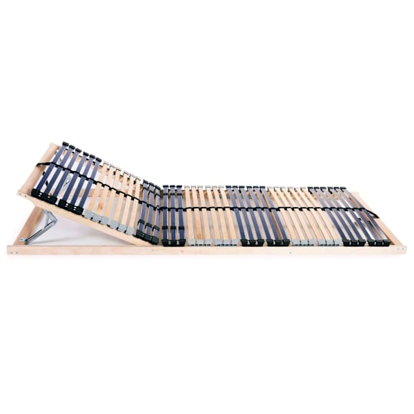vidaXL Ribbotten med 42 ribbor 2 st 7 zoner 90x200 cm Brun