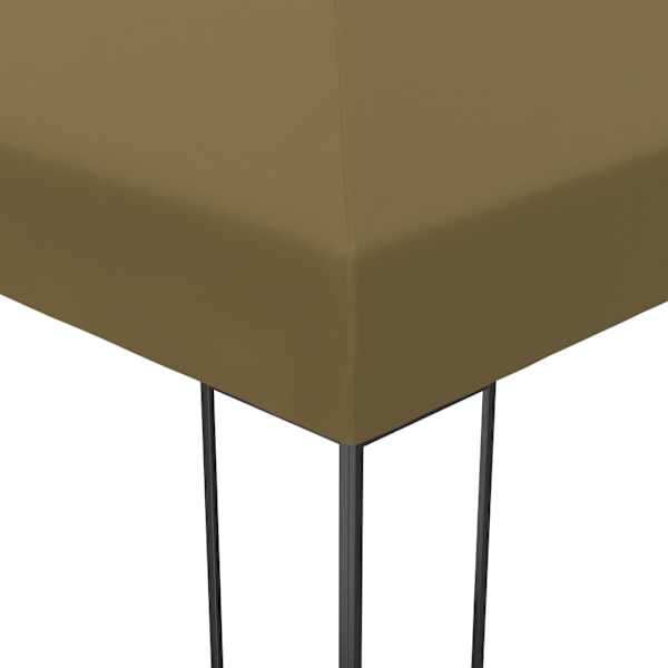 vidaXL Paviljong med ljusslinga LED 3x4 m taupe Taupe