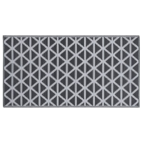 vidaXL Utomhusmatta ARAKIL svart 120x180 cm PP Svart