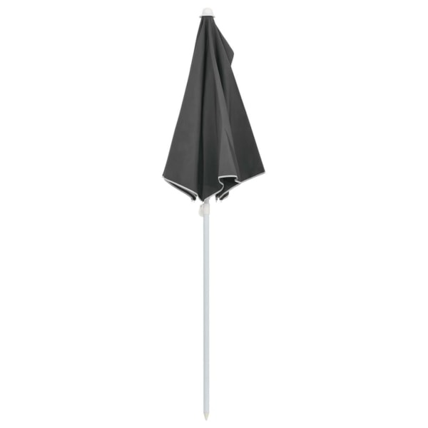 vidaXL Halvrunt parasoll med stång 180x90 cm antracit Antracit