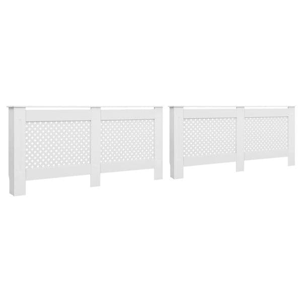 vidaXL Elementskydd 2 st vit 172x19x81,5 cm MDF Vit