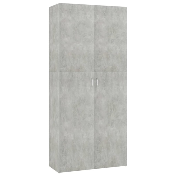 vidaXL Skoskåp betonggrå 80x35,5x180 cm konstruerat trä grå