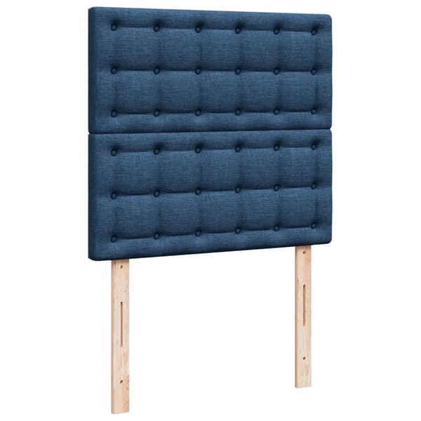 vidaXL Ramsäng med madrass blå 100x200 cm tyg Blå