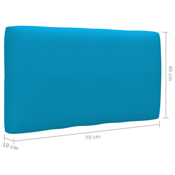 vidaXL Palldyna blå 70x40x12 cm tyg Blå