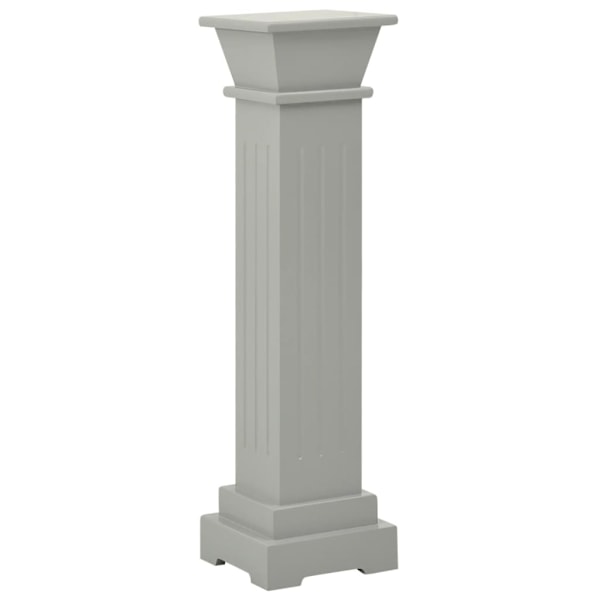 vidaXL Klassisk blompelare grå 17x17x66 cm MDF grå
