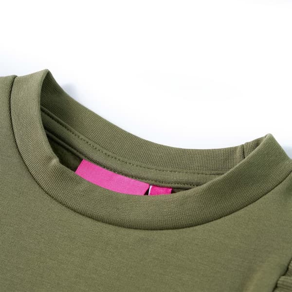 vidaXL Tröja för barn khaki 128 Grön