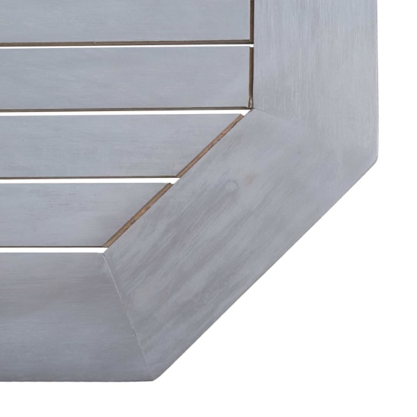 vidaXL Hopfällbart balkongbord 90x50x74 cm massivt akaciaträ grå