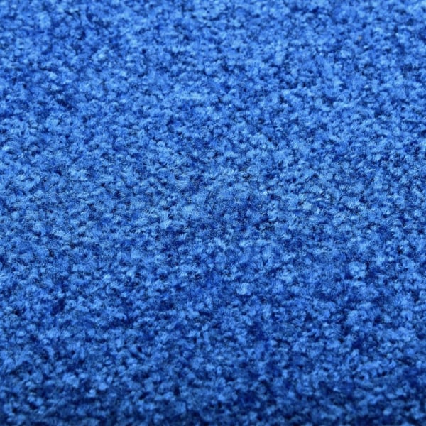 vidaXL Dörrmatta tvättbar blå 90x150 cm Blå