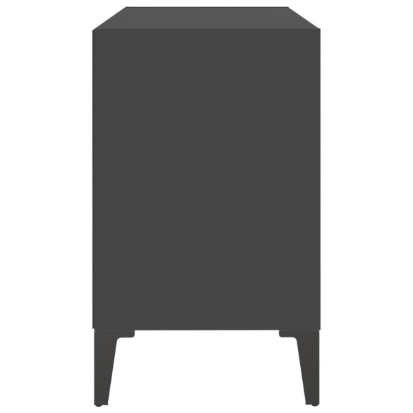 vidaXL TV-bänk med metallben grå 69,5x30x50 cm grå