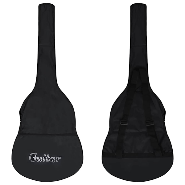 vidaXL Klassisk gitarr 12 delar svart 4/4 39" Svart