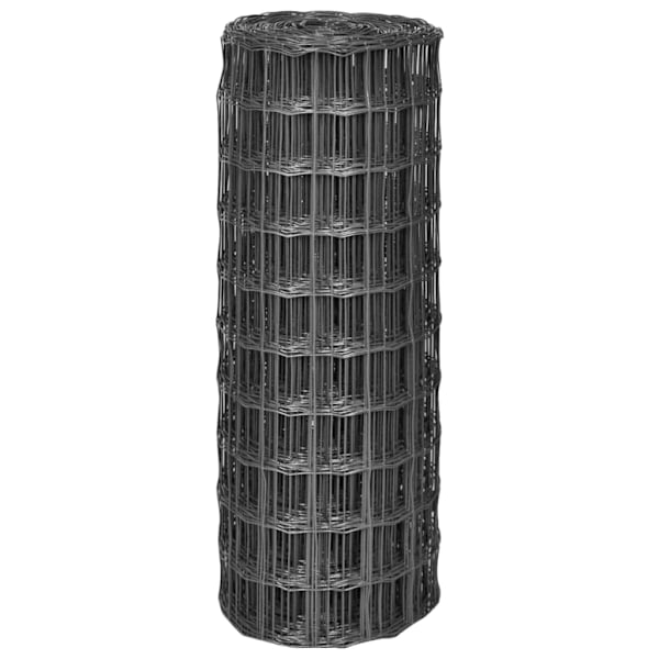 vidaXL Eurofence 10x1 m 100x100 mm stål grå grå