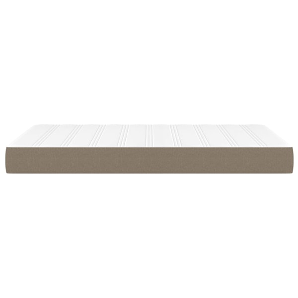 vidaXL Pocketresårmadrass taupe 120x200x20 cm tyg Taupe