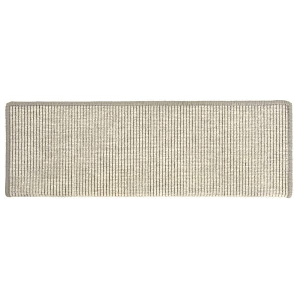 vidaXL Trappmattor 15 st 65x21x4 cm silverfärgade rektangulära kanter Silver
