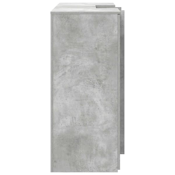vidaXL Receptionsdisk betonggrå 155x50x103,5 cm konstruerat trä Grå