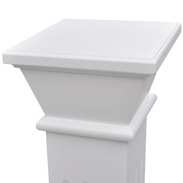 vidaXL Klassisk blompelare MDF vit Vit