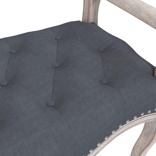 vidaXL Bänk mörkgrå 110x45x60 cm sammet Grå