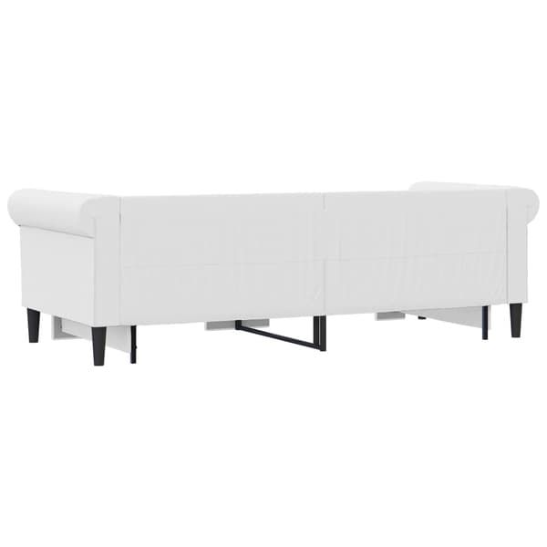 vidaXL Dagbädd utdragbar vit 90x200 cm konstläder Vit