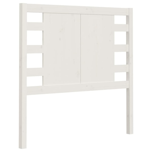 vidaXL Sänggavel vit 81x4x100 cm massiv furu Vit