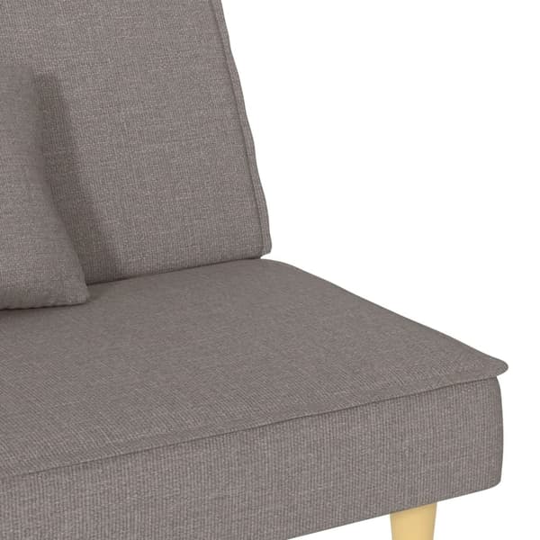 vidaXL Bäddsoffa taupe tyg Taupe